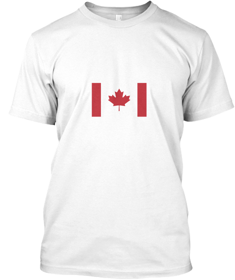 Canada White Camiseta Front