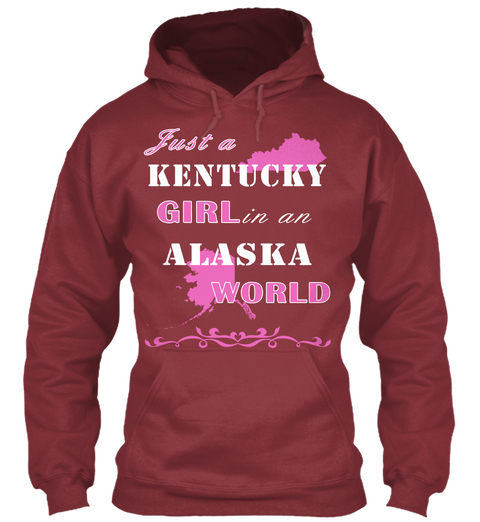 Kentucky   Alaska Maroon Camiseta Front