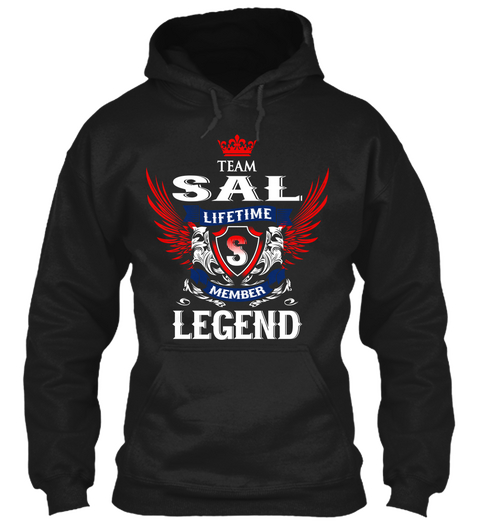 Team Sal Lifetime Member Legend Black áo T-Shirt Front