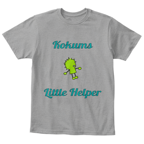 Kokums



Little Helper Light Heather Grey  T-Shirt Front