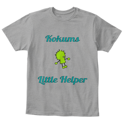 Kokums



Little Helper Light Heather Grey  áo T-Shirt Front