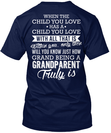 When The Child Navy Camiseta Back