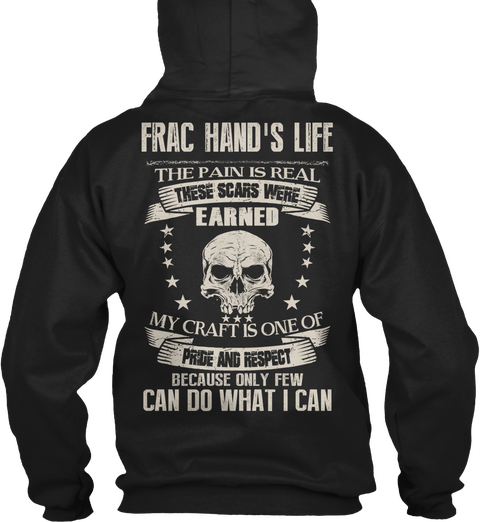 Frac Hand My Craft Black Camiseta Back