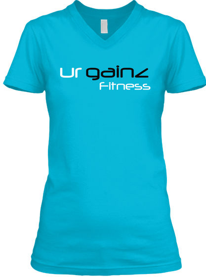 Ur Gain< Fitness Turquoise Maglietta Front