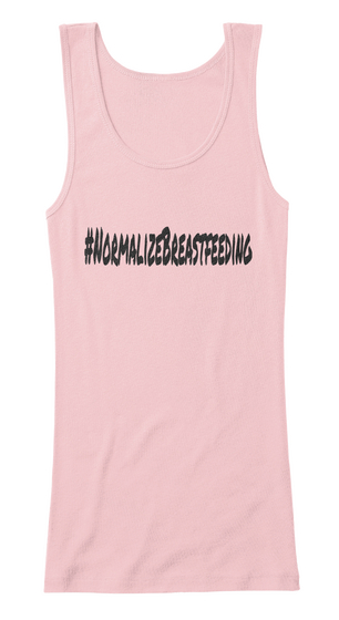 #Normalize Breastfeeding Soft Pink T-Shirt Front