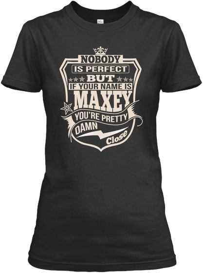 Nobody Perfect Maxey Thing Shirts Black Maglietta Front