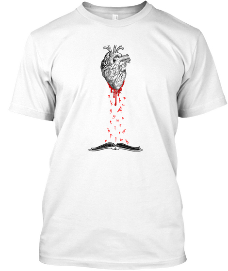 Write From The Heart, Eu White T-Shirt Front