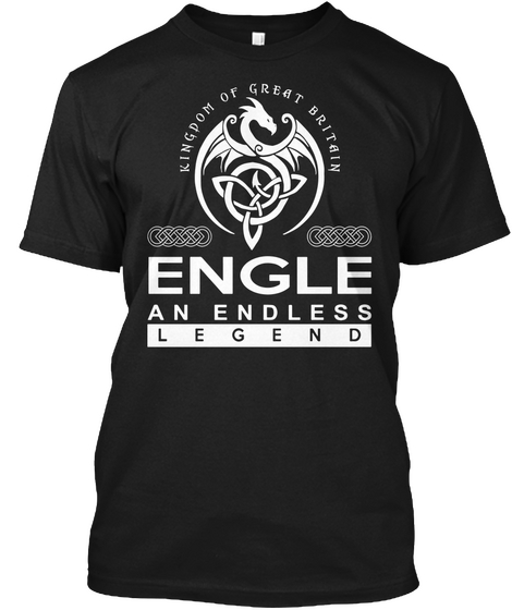 Engle An Endless Legend Black T-Shirt Front
