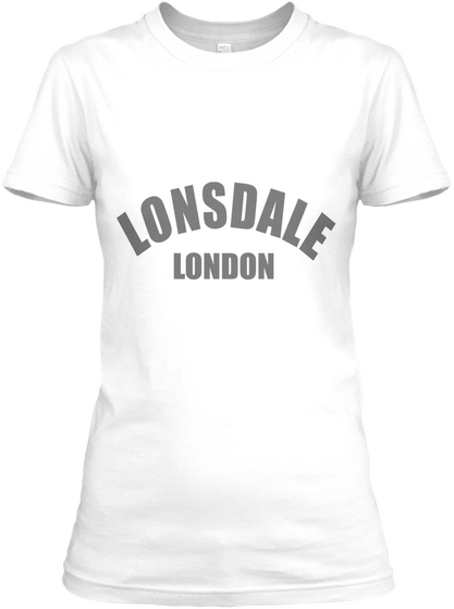 Lonsdale London White T-Shirt Front
