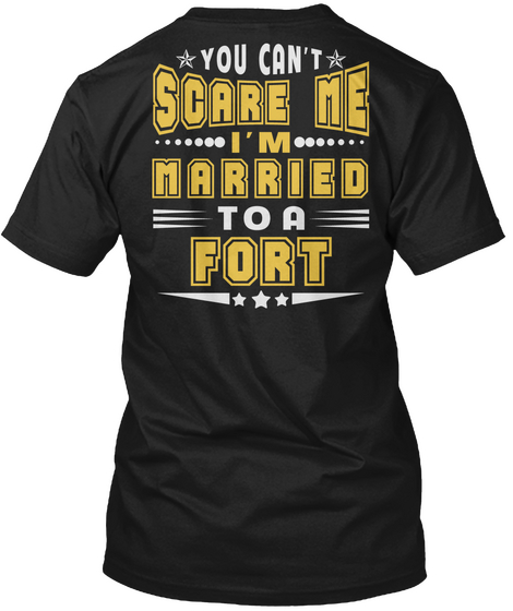 Married To Fort Thing Shirts Black áo T-Shirt Back