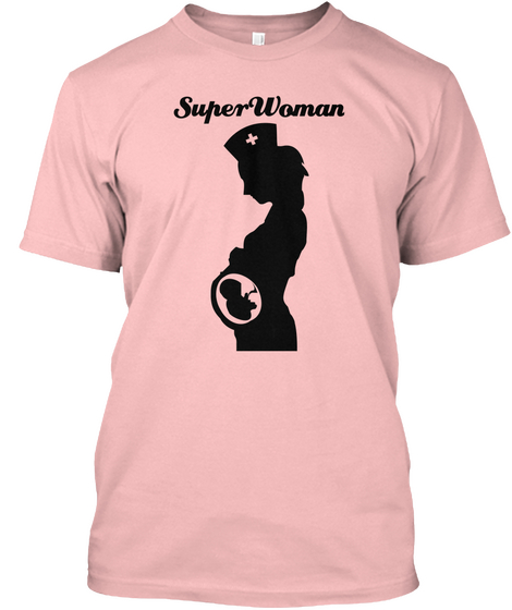 Superwoman Pale Pink Camiseta Front