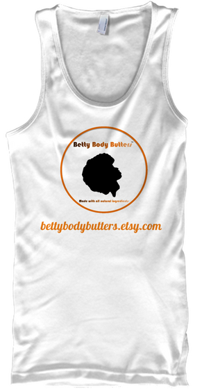 Bettybodybutters.Etsy.Com White T-Shirt Front