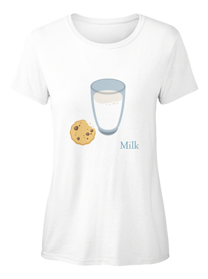 Milk White T-Shirt Front