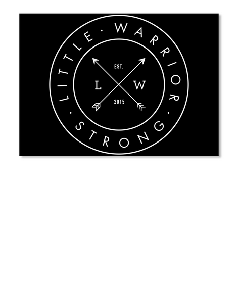 Little Warrior Lw Est.2015 Strong Black Maglietta Front