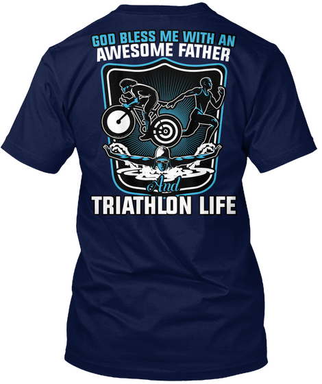 Triathletes Exclusive 338 Navy Camiseta Back