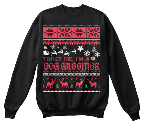 Trust Me I'm A Oog Groomer Black Maglietta Front