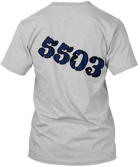 5503 Light Heather Grey  Camiseta Back