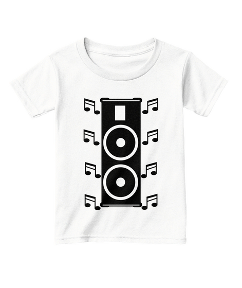 Toddlers White  T-Shirt Front