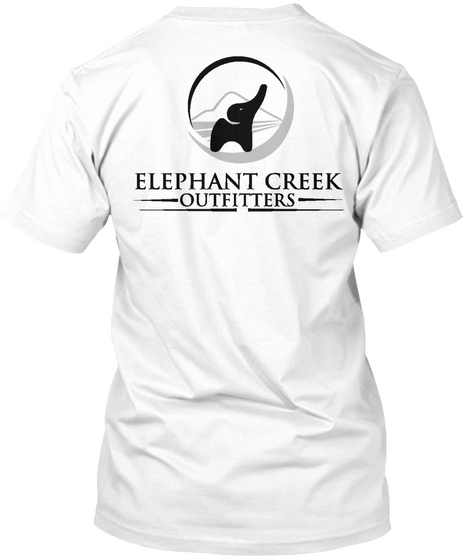 Elephant Creek Outfitters White Camiseta Back