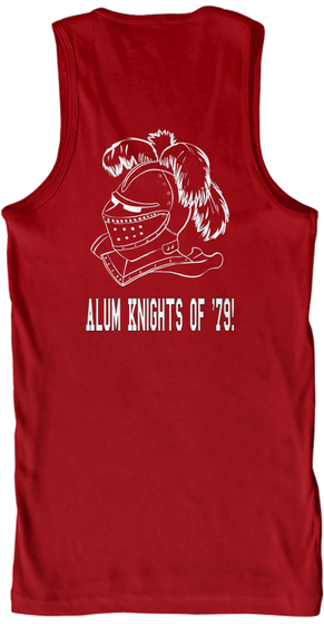 Alum Knights Of '79! Red T-Shirt Back