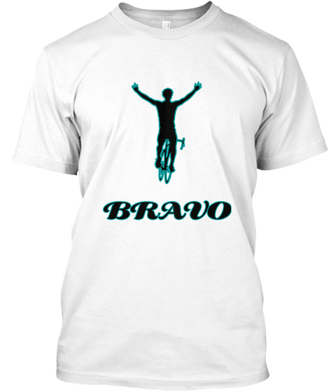 Bravo White T-Shirt Front