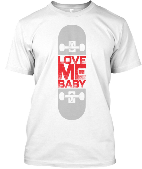 Skateboarding Tee White T-Shirt Front