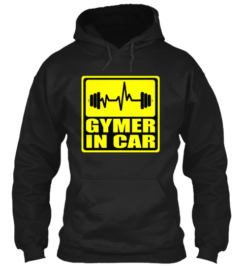 Gymer In Car Black T-Shirt Front