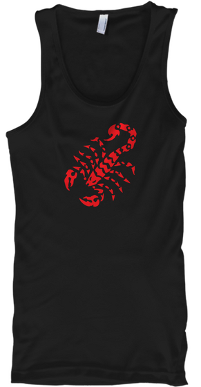 Tank Top Scorpion Shirt Black T-Shirt Front