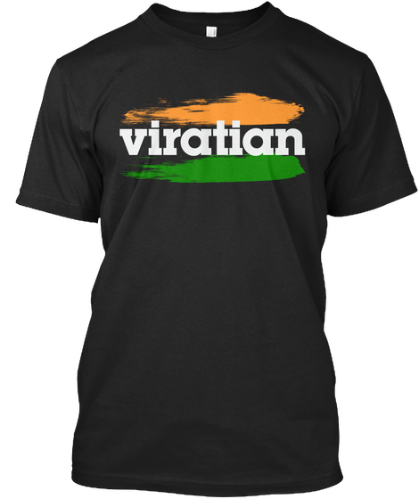 Viratian Flag Shirts Intl Black Camiseta Front