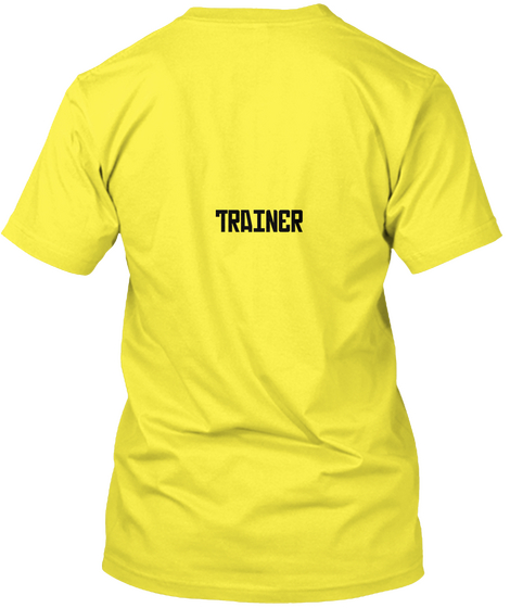 Trainer Yellow T-Shirt Back