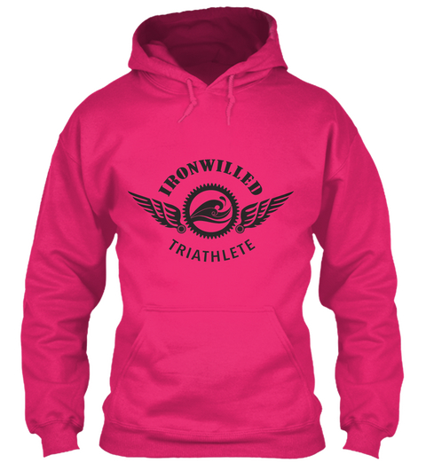 Ironwilled Triathlete #Ironwilled #Womenwhotri Heliconia T-Shirt Front