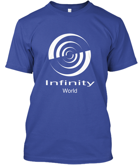 Infinity World Deep Royal áo T-Shirt Front