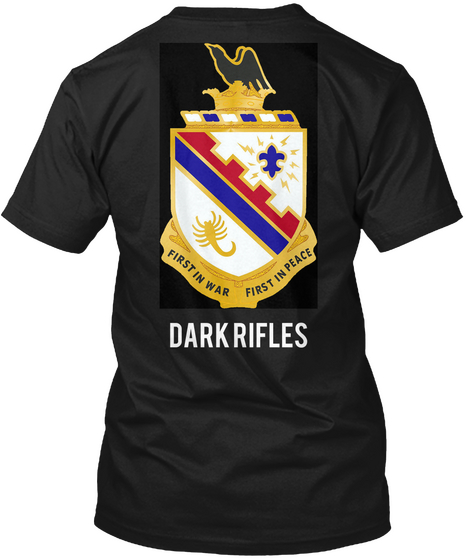 Dark Rifles Black T-Shirt Back