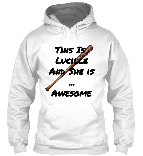 This Is 
Lucille
And She Is
...
Awesome White áo T-Shirt Front