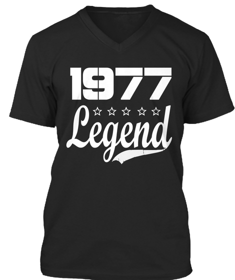 1977 Legend Black Maglietta Front