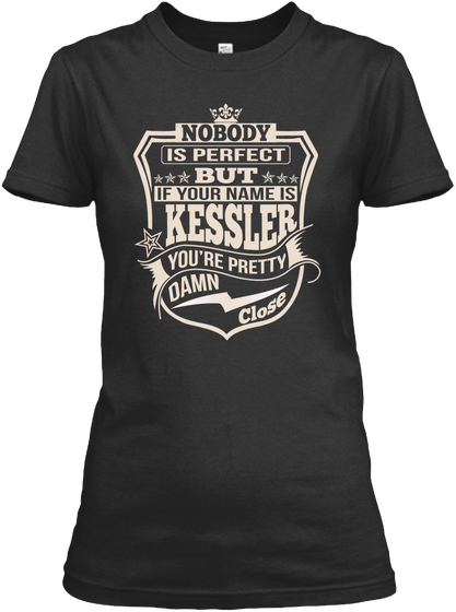 Nobody Perfect Kessler Thing Shirts Black T-Shirt Front