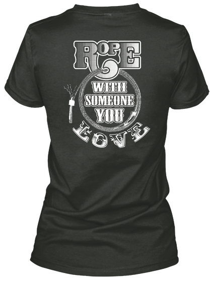 Rope With Someone You Love Black Camiseta Back