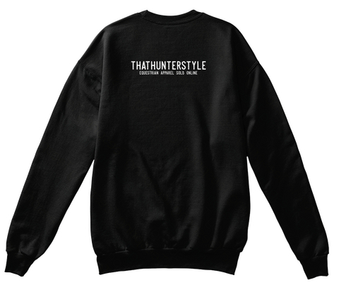 Thathunterstyle Equestrian Aftrad Sold Online Black T-Shirt Back