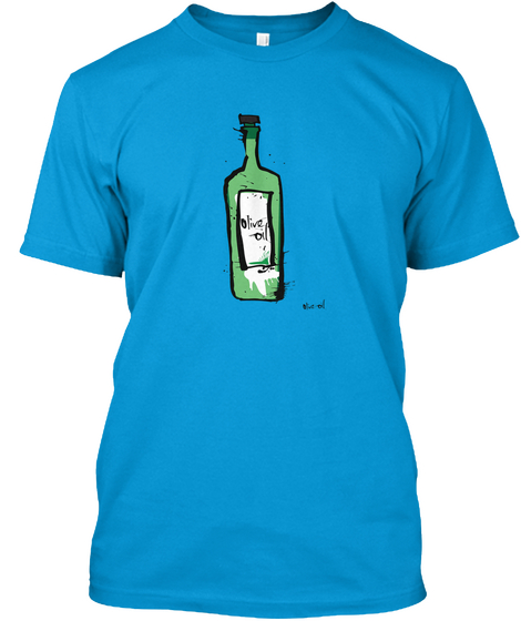 [New] Artist: Robot   Olive Oil Teal T-Shirt Front