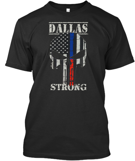 Dallas Strong Black T-Shirt Front