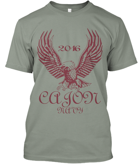 2016 Cajon Navy Grey T-Shirt Front