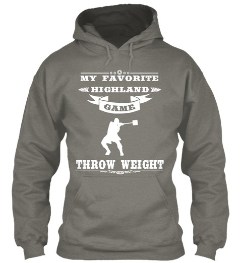 My Favorite Highland Games Is Throw Weight Charcoal T-Shirt Front
