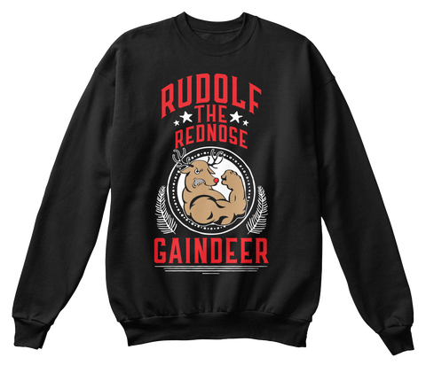 Rudolf The Rednose Gaindeer Black Kaos Front