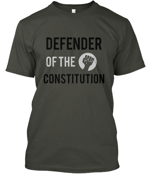 Defender  Of The Constitution Smoke Gray Camiseta Front