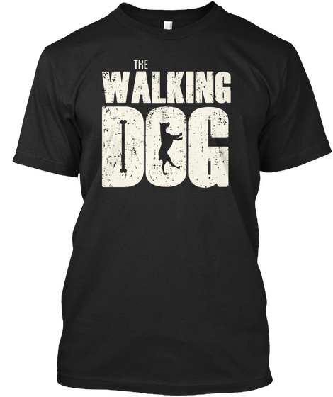 The Walking Dog Black T-Shirt Front