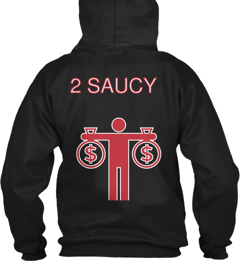 2 Saucy Black T-Shirt Back