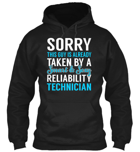 Reliability Technician Black áo T-Shirt Front