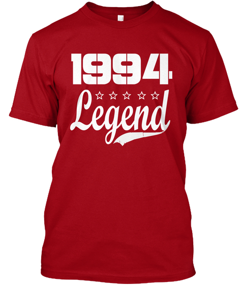 1994 Legend Deep Red T-Shirt Front