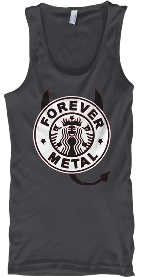 Forever Metal Charcoal T-Shirt Front