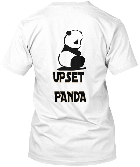 Upset 
Panda White Camiseta Back